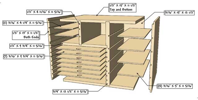 Sandpaper Storage Box  Workshop storage, Woodworking storage